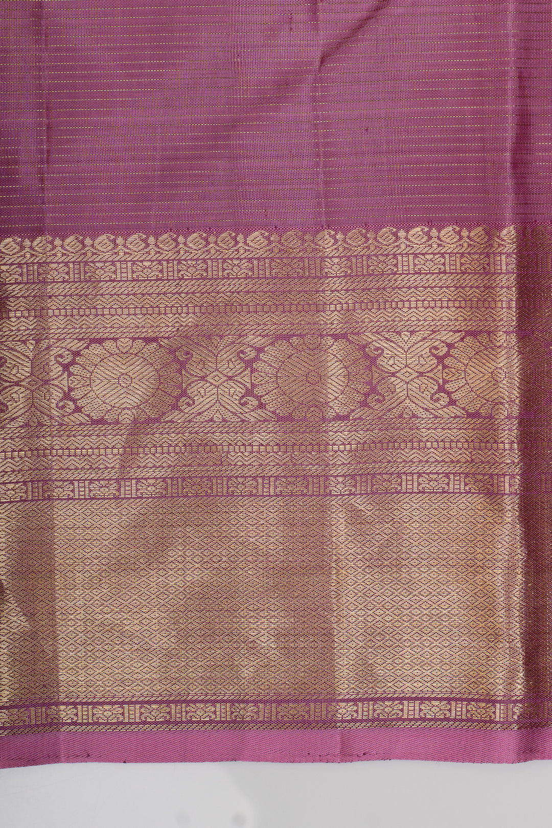 Sangria purple Zari checks pure kanchipuram silk saree