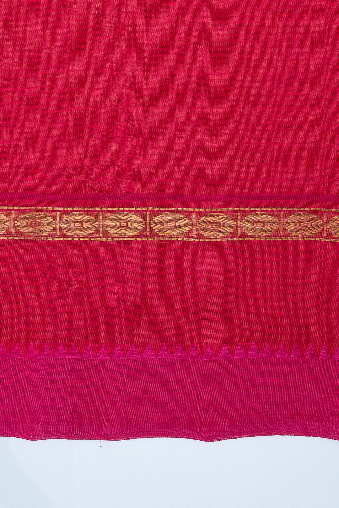 Mustard check pure silk cotton saree