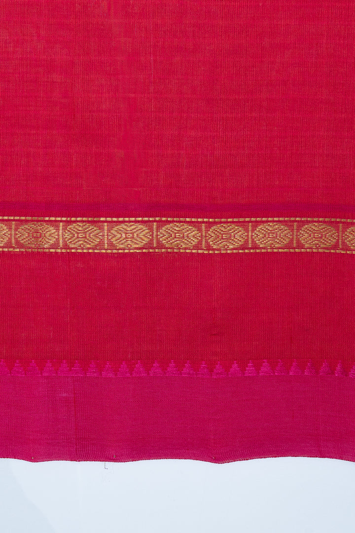 Mustard check pure silk cotton saree