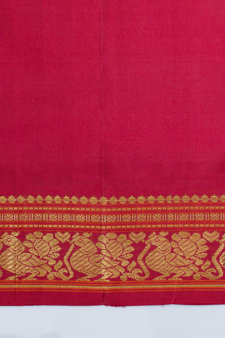 Bottle green traditional pure kanchipuram silk saree