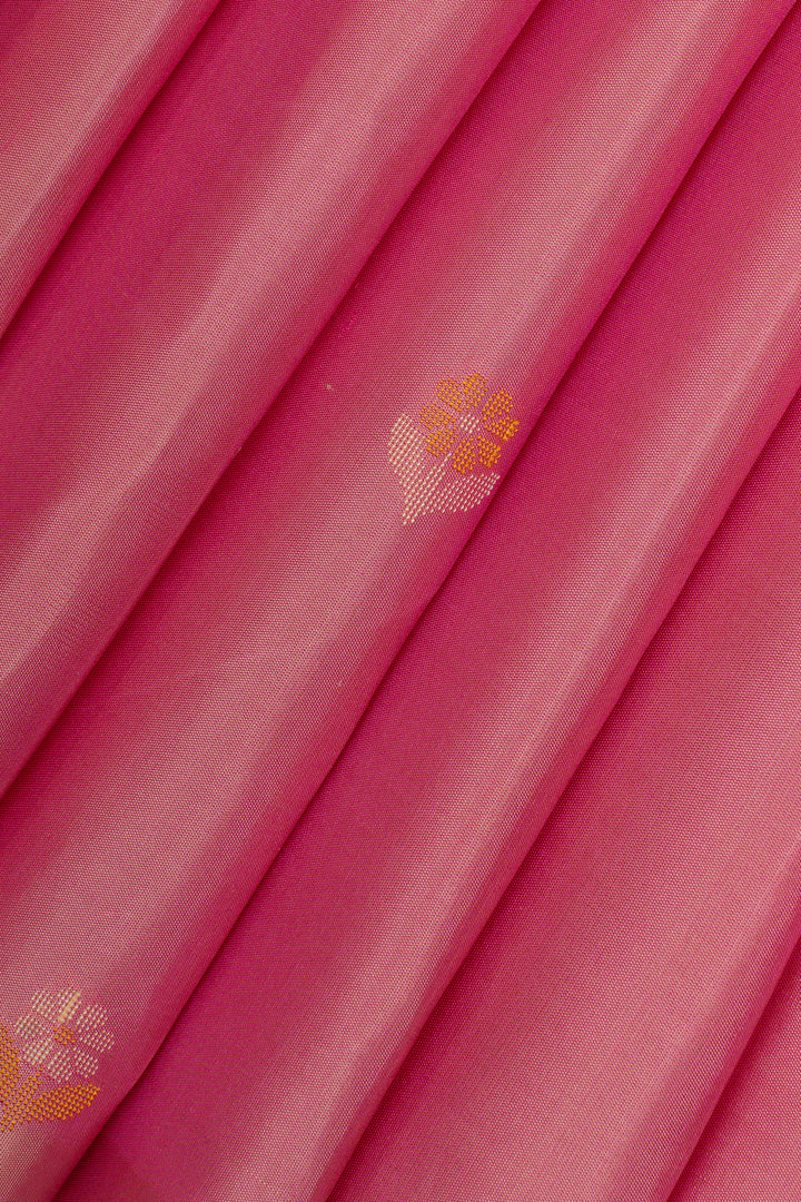 Pink Jamdani traditional pure soft silk saree