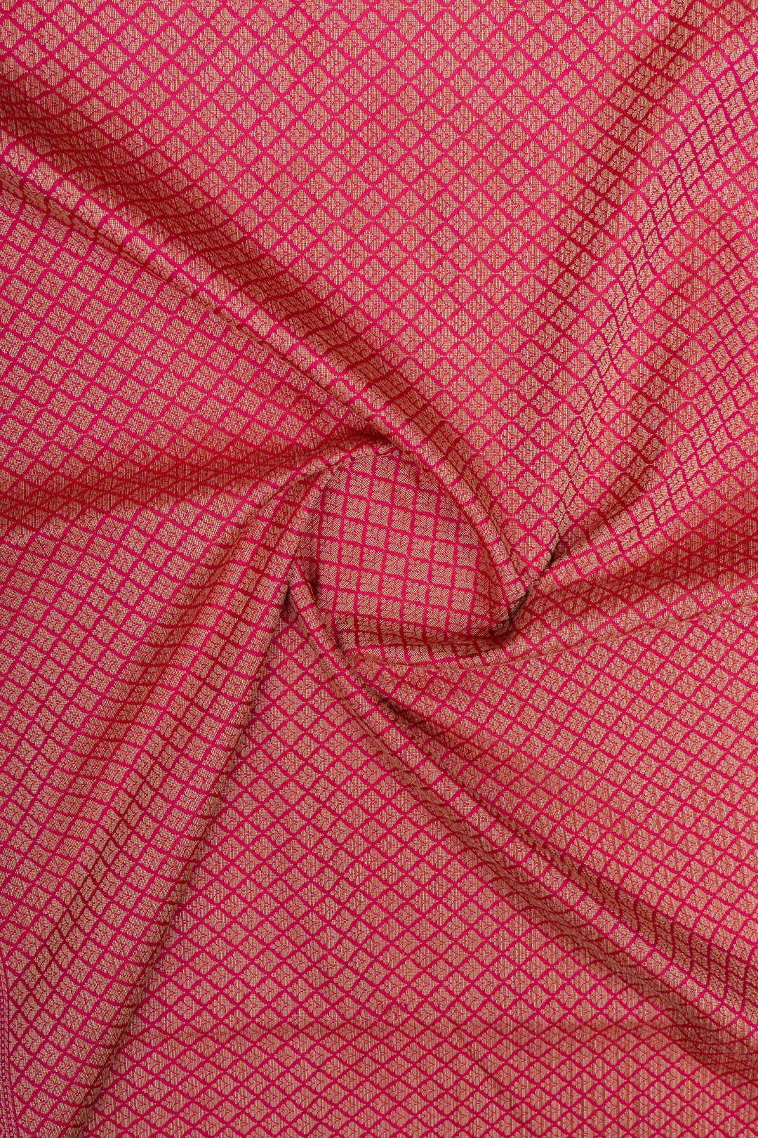 Pink threadwork pure soft silk saree