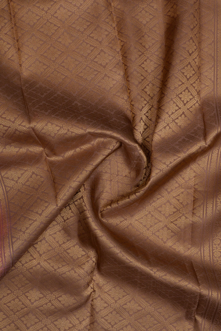 Pink traditional pure soft silk saree