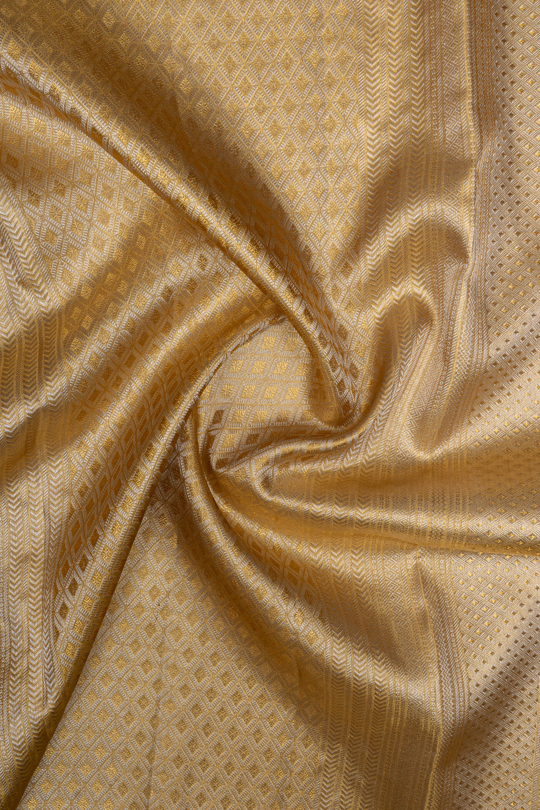Gold tissue brocade pure kanchipuram silk saree