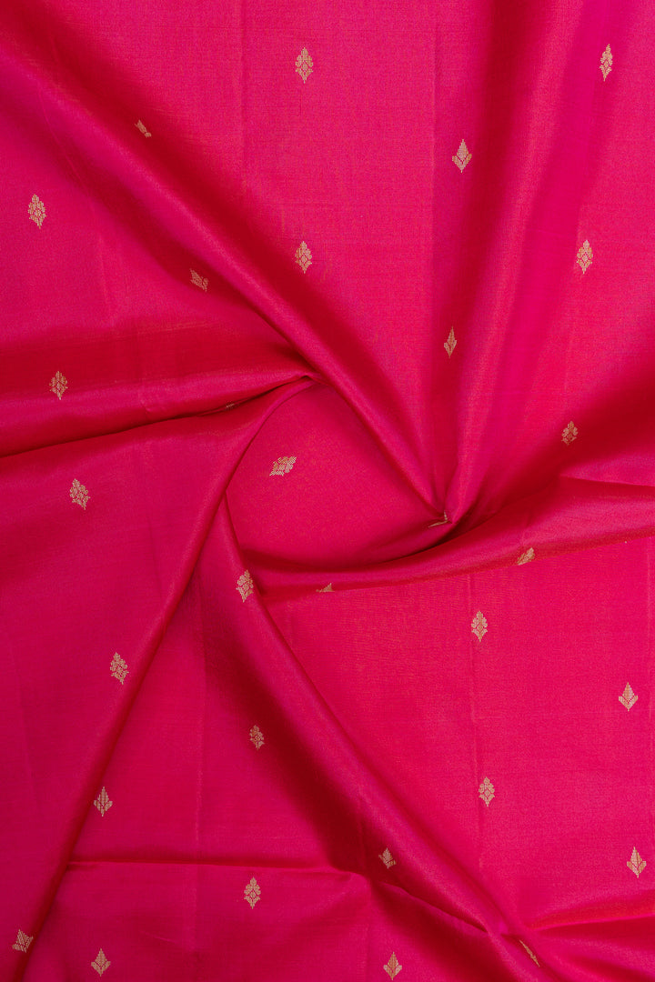 Pink threadwork pure soft silk saree