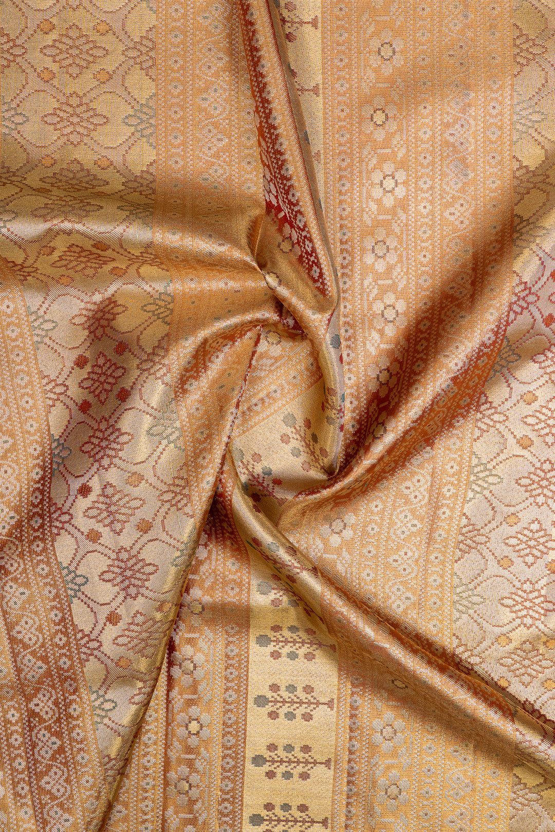 Light blue floral  pure designer kanchipuram silk saree