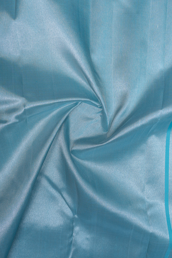 Pastel blue 8 Kol Pure Kanchipuram silk saree