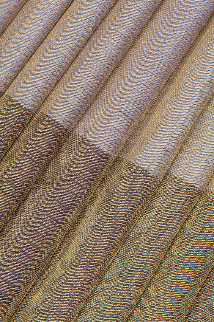 Khaki gold Mupagam pure  8 Kol pure kanchipuram silk saree
