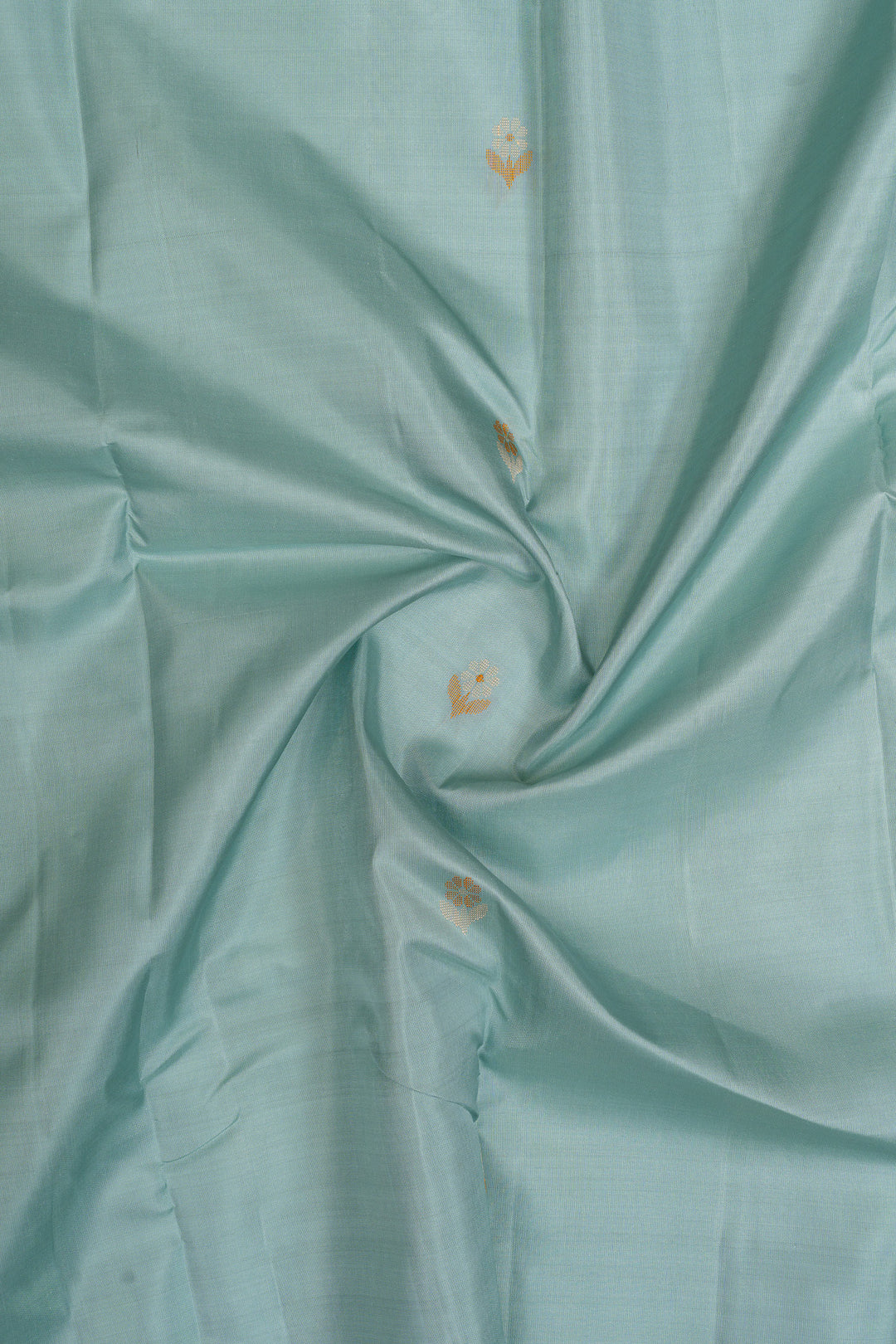 Pastel blue Jamdani  pure soft silk saree