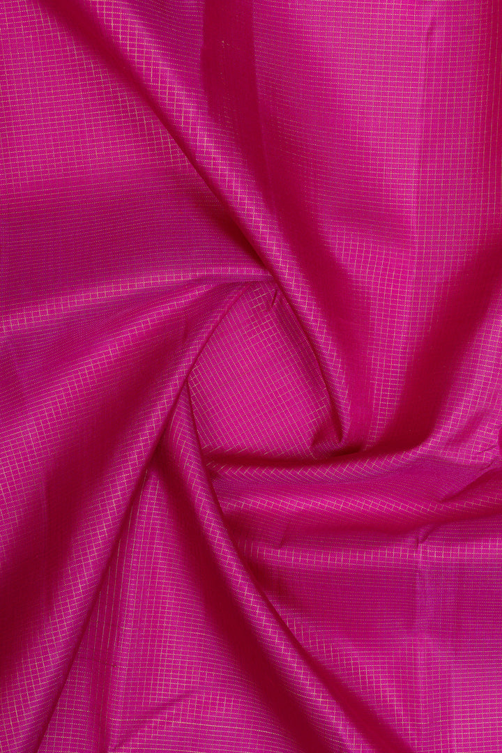 Pink and orange Vairaoosi pure kanchipuram silk saree