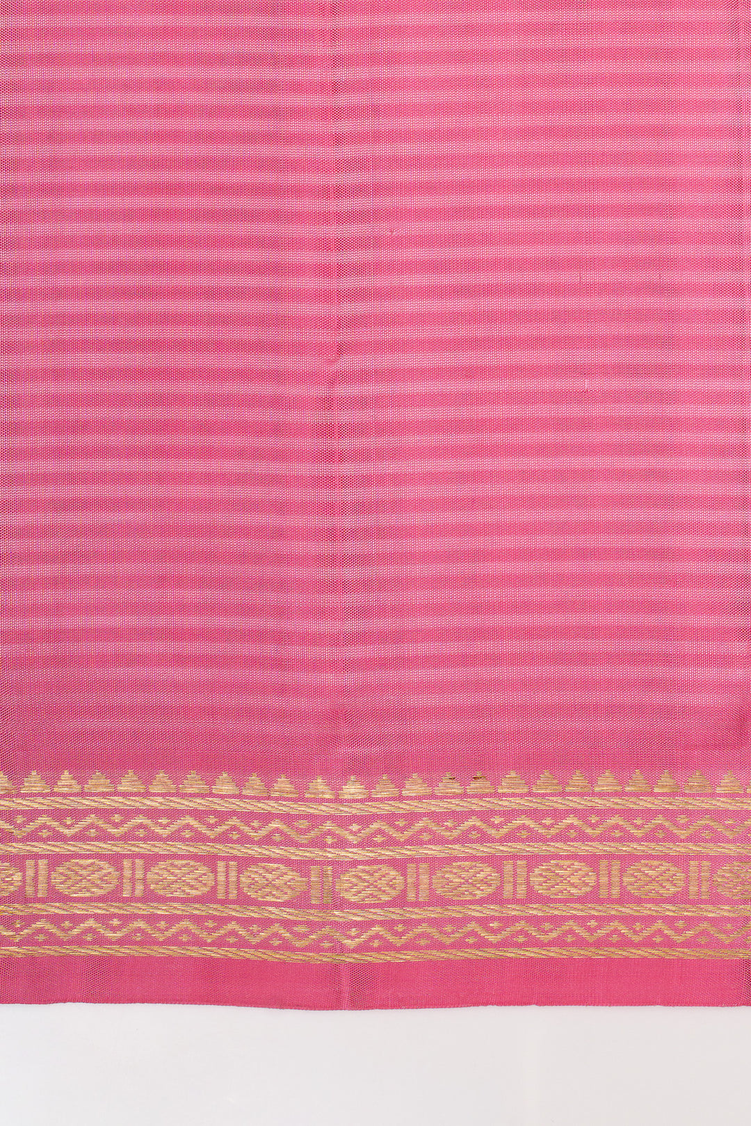 Pastel pink vintage stripes pure kanchipuram silk saree