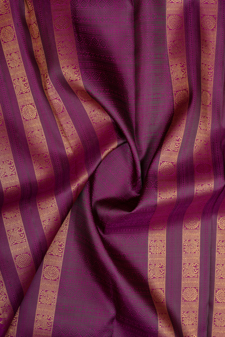 Baby pink varisaipettu traditional pure kanchipuram silk saree