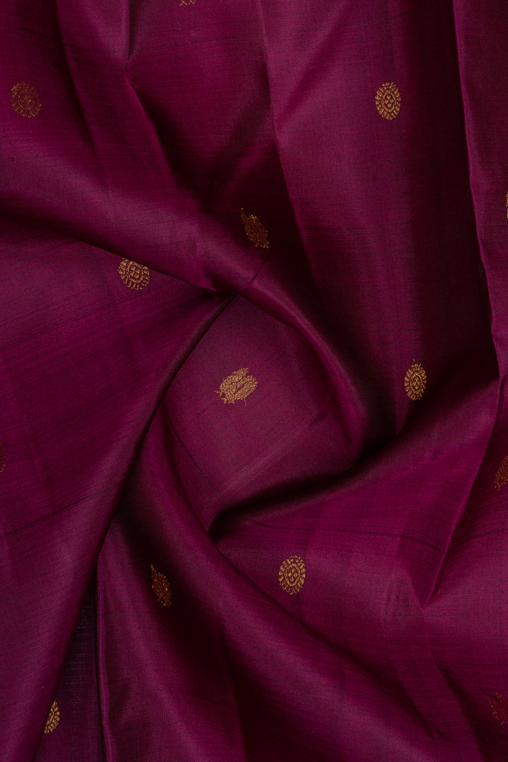 Purple and Brown traditional pure kanchipuram silk saree