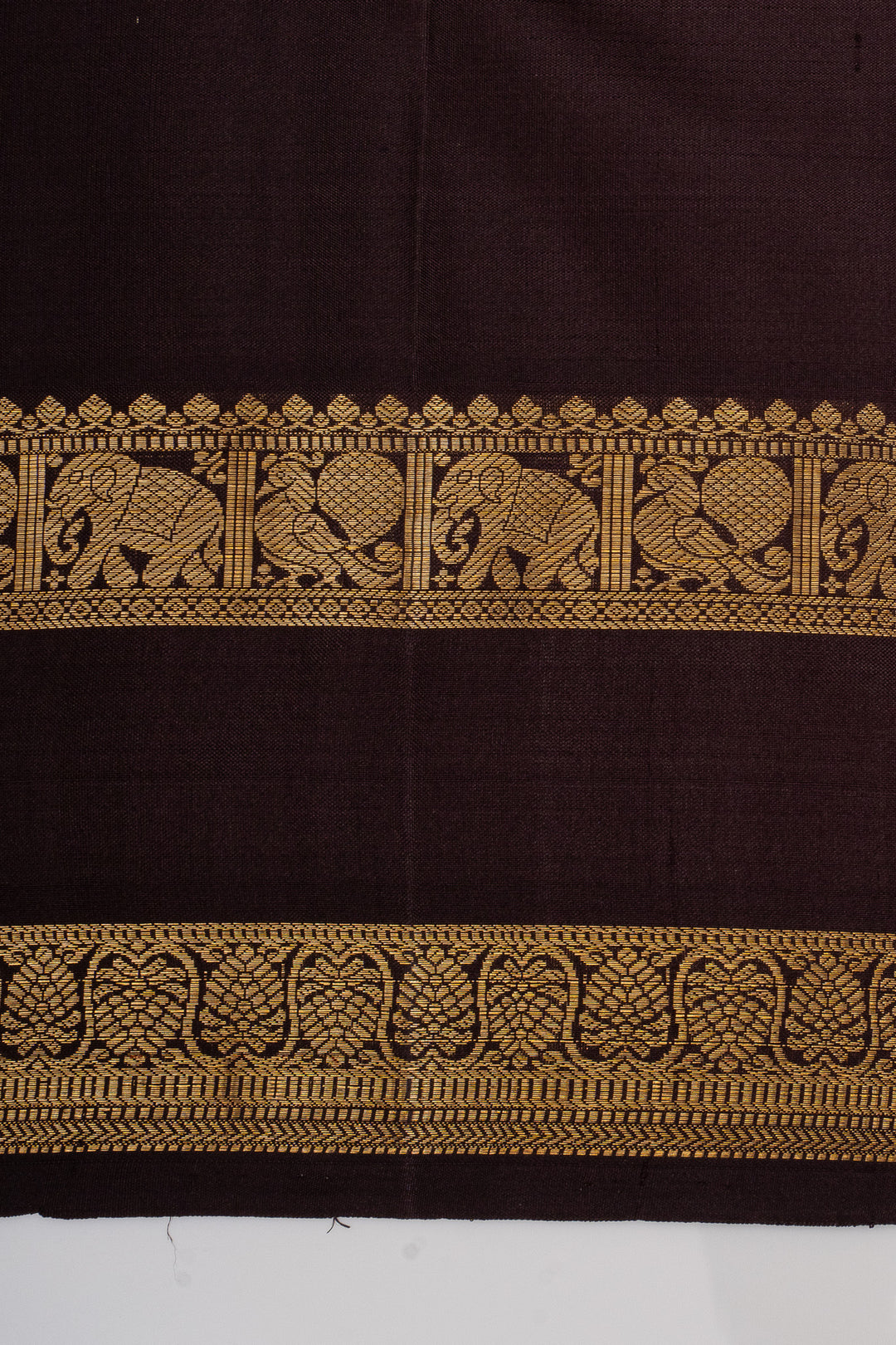 Purple and Brown traditional pure kanchipuram silk saree
