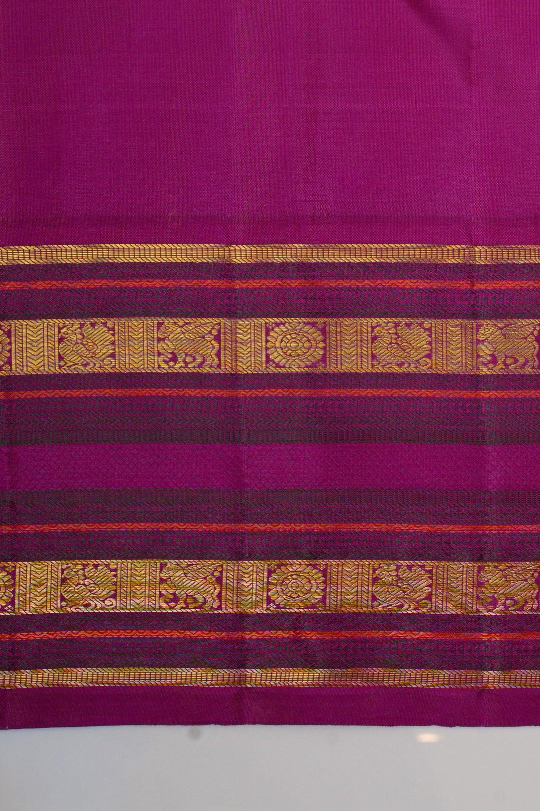 Baby pink varisaipettu traditional pure kanchipuram silk saree