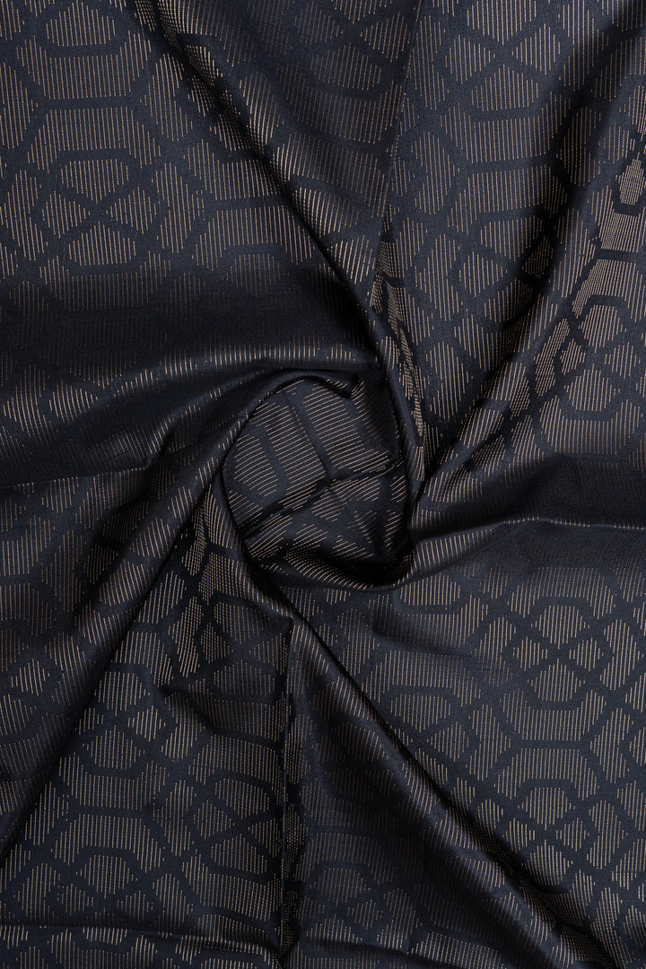 Black and pink Jamdani pure soft silk saree