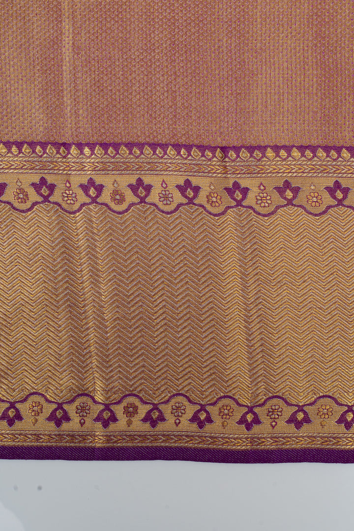 Minakari tissue brocade pure kanchipuram silk saree