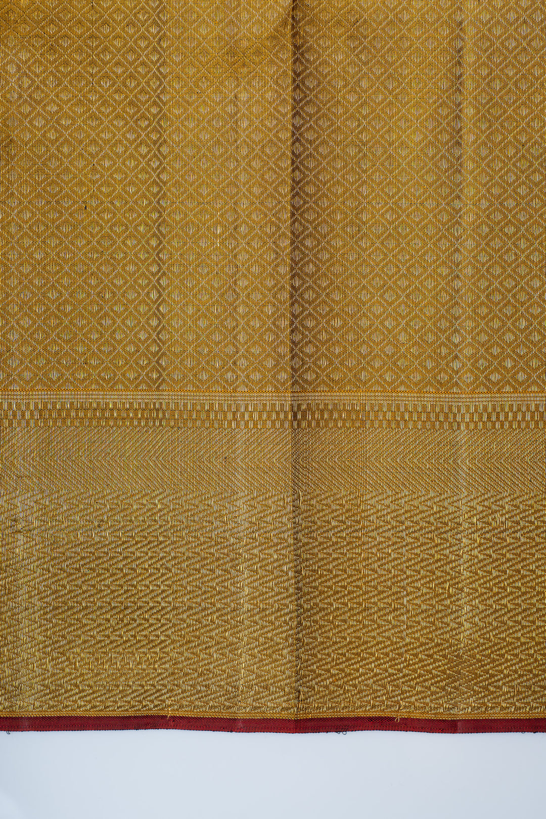 Grey and gold brocade pure Kanchipuram  silk saree