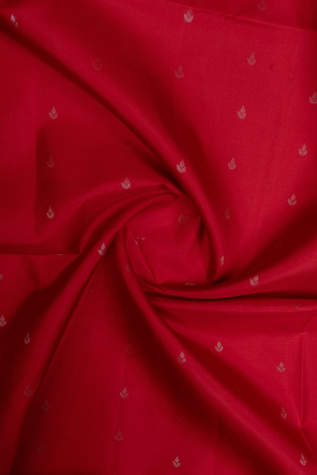 Red zari checks pure soft silk saree