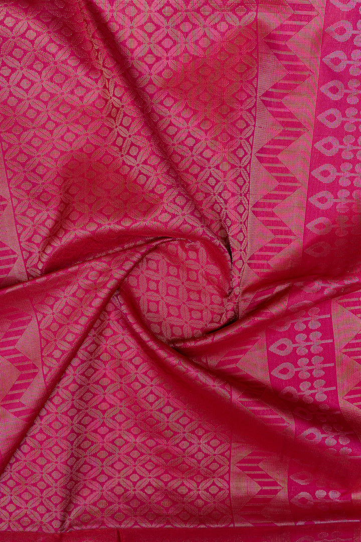 Cream Jamdani soft silk saree