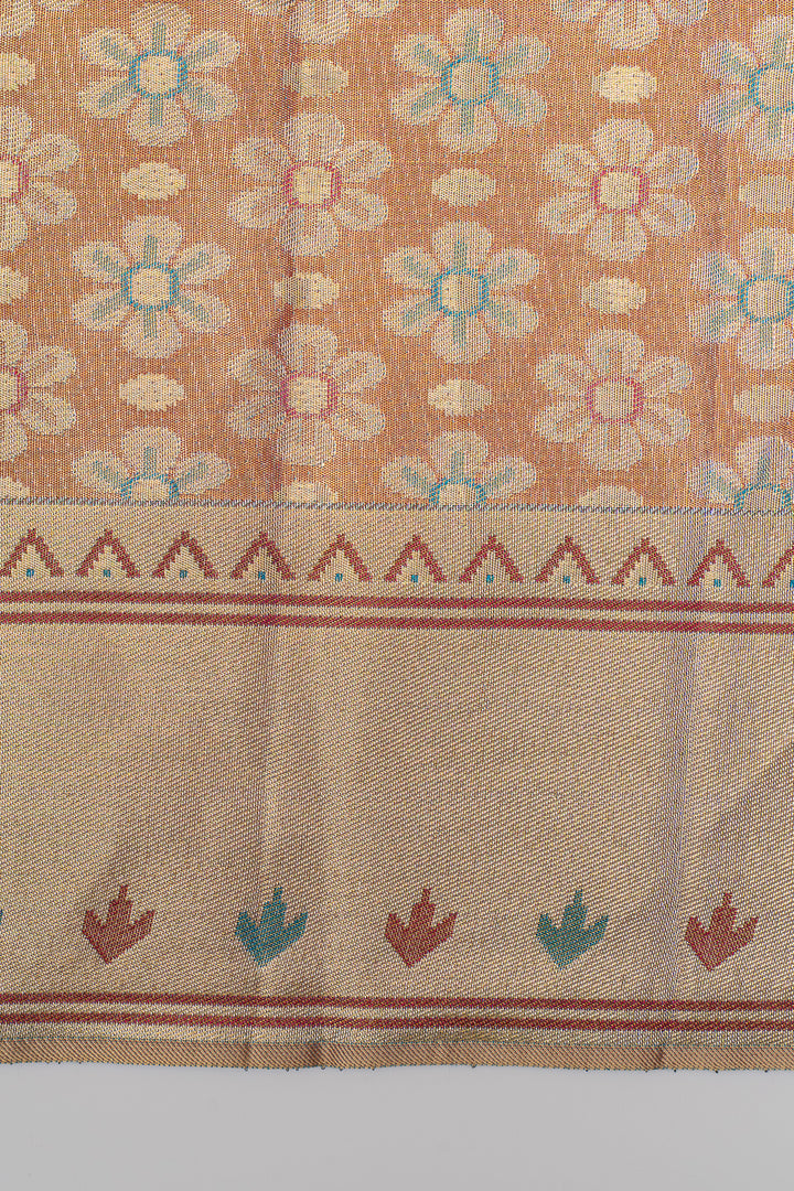 Blue tissue pure designer kanchipuram silk saree