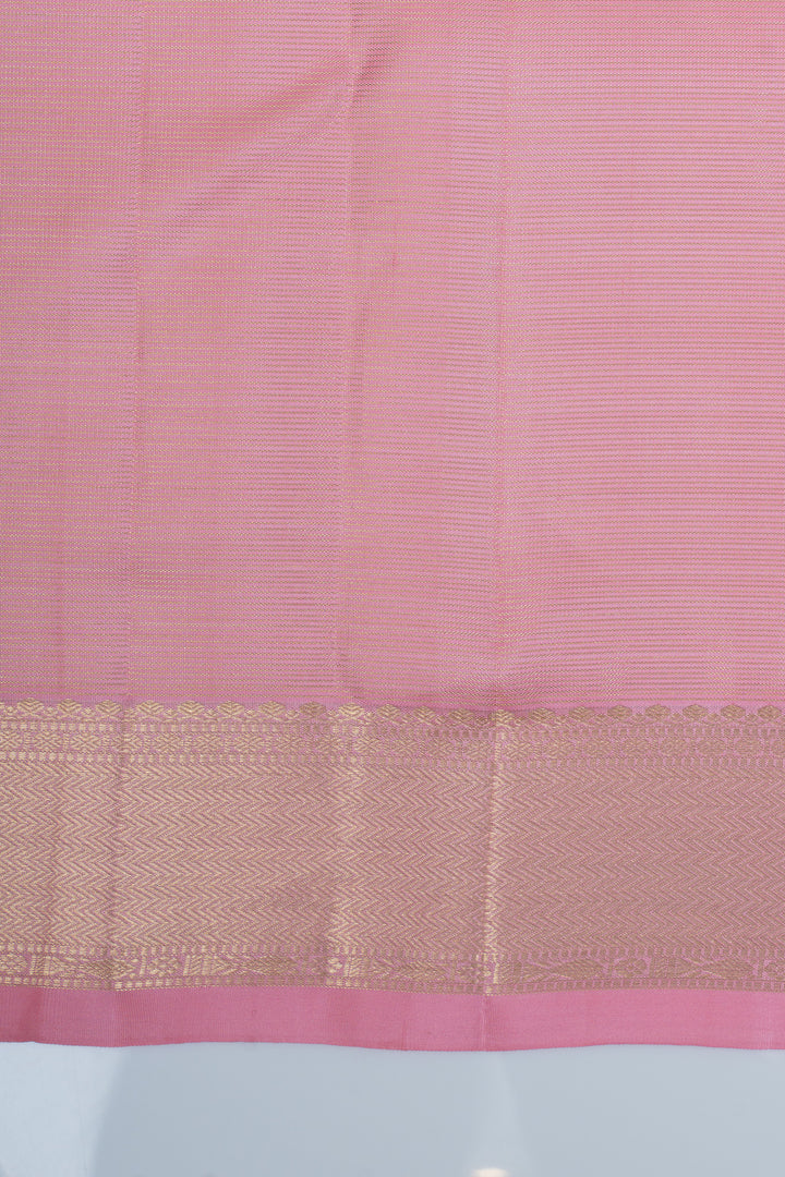 Pastel pink Vairaoosi  pure kanchipuram silk saree