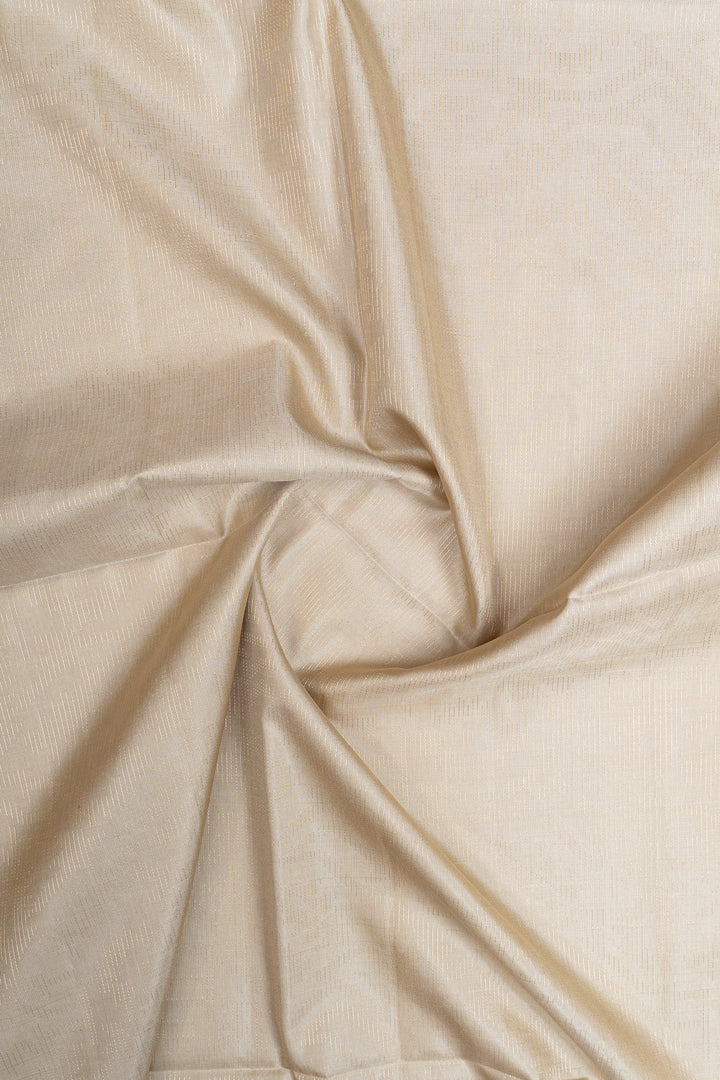 Cream Jamdani soft silk saree