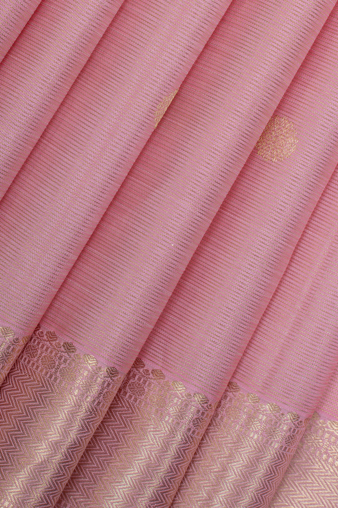 Pastel pink Vairaoosi  pure kanchipuram silk saree