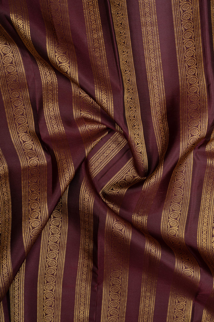 Mauve zari checks pure kanchipuram silk saree