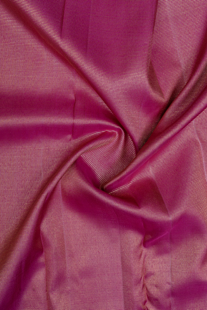 Reddish pink rising 8kol pure kanchipuram silk saree