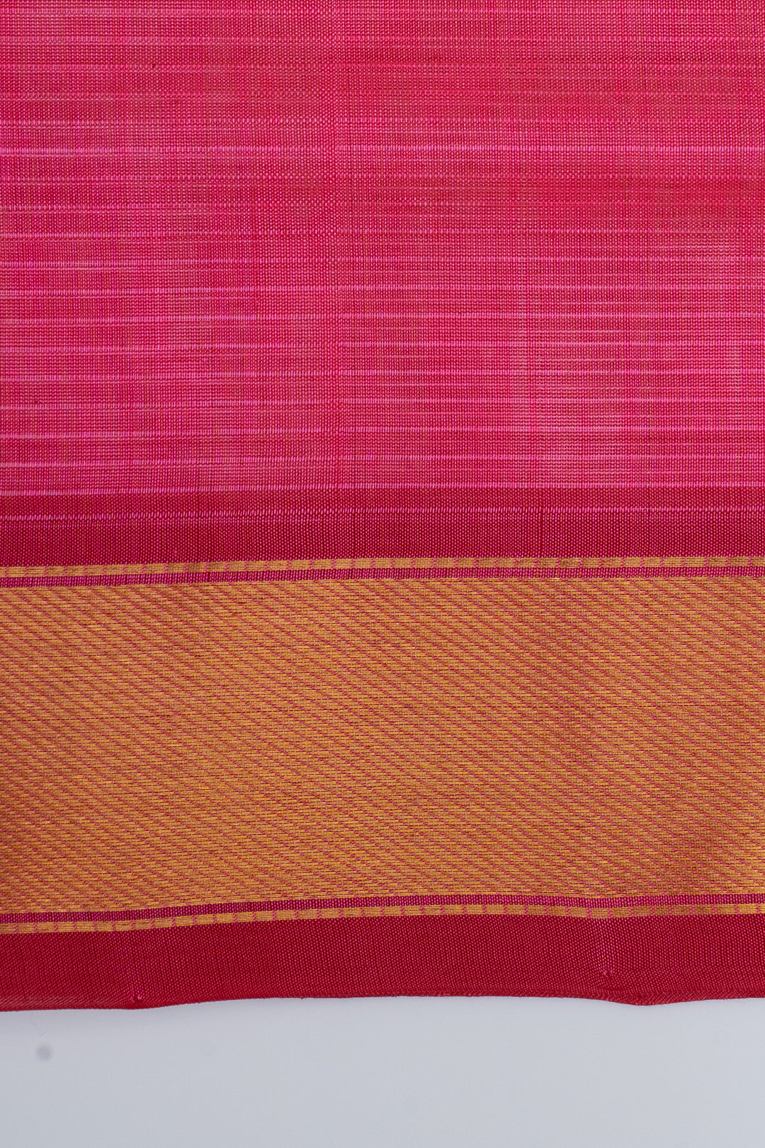 Pink and yellow checks  pure kanchipuram silk saree