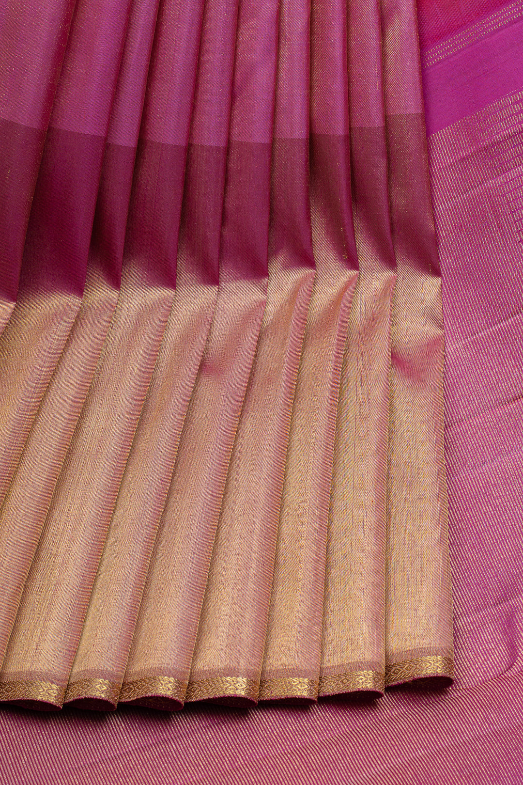Reddish pink rising 8kol pure kanchipuram silk saree