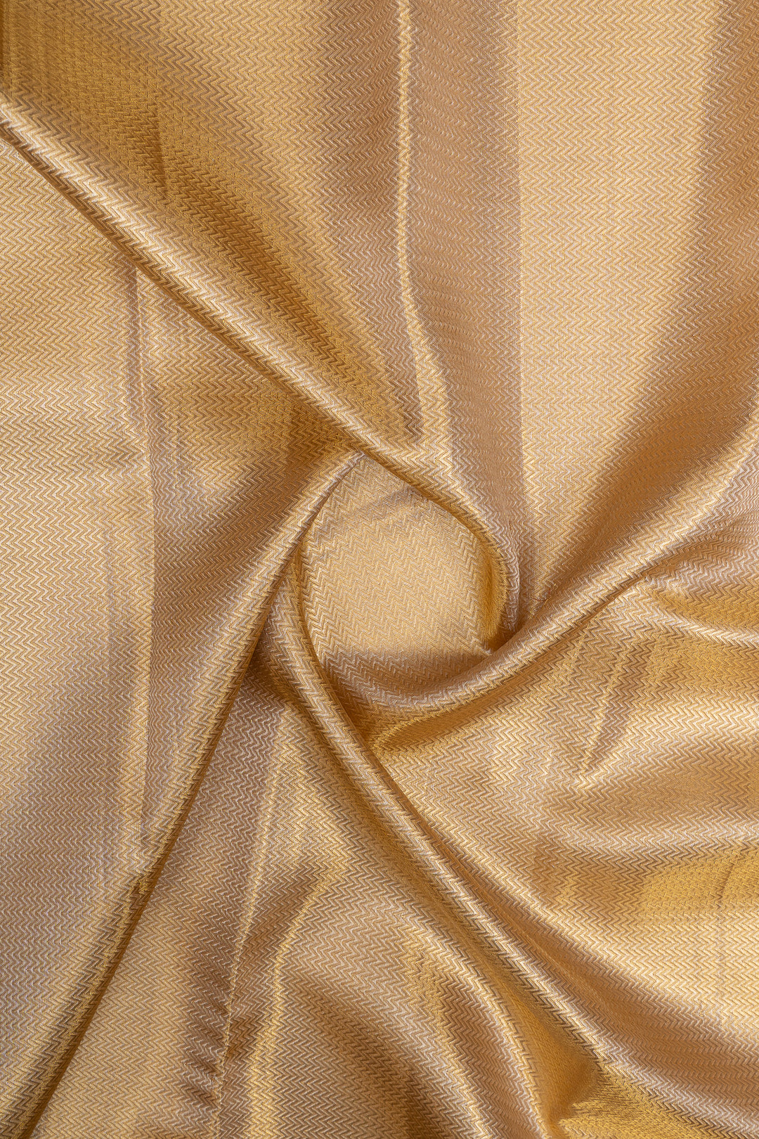 Gold floral brocade pure kanchipuram silk saree