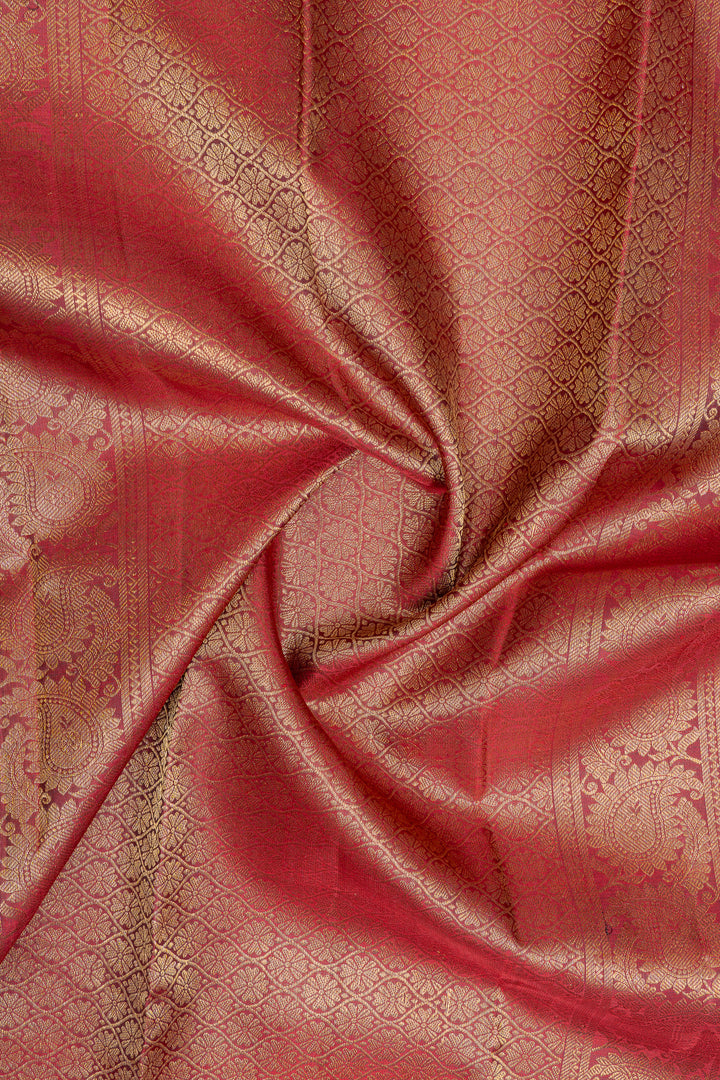 MS blue traditional pure kanchipuram silk saree