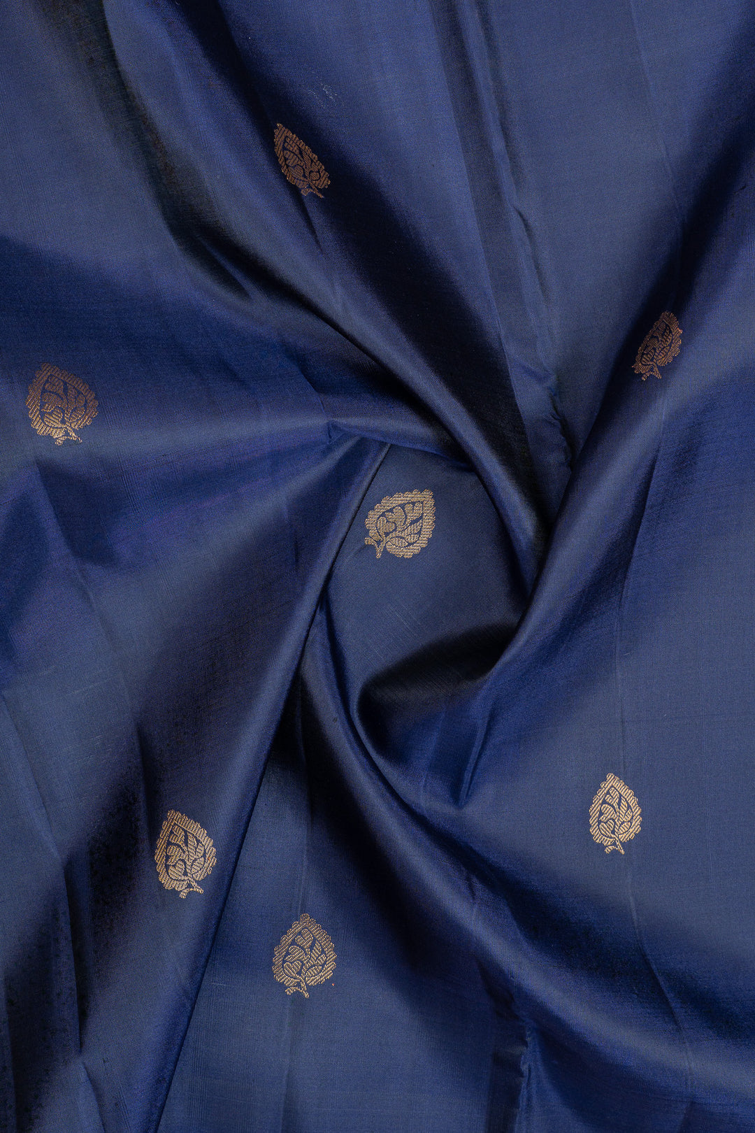 MS blue traditional pure kanchipuram silk saree