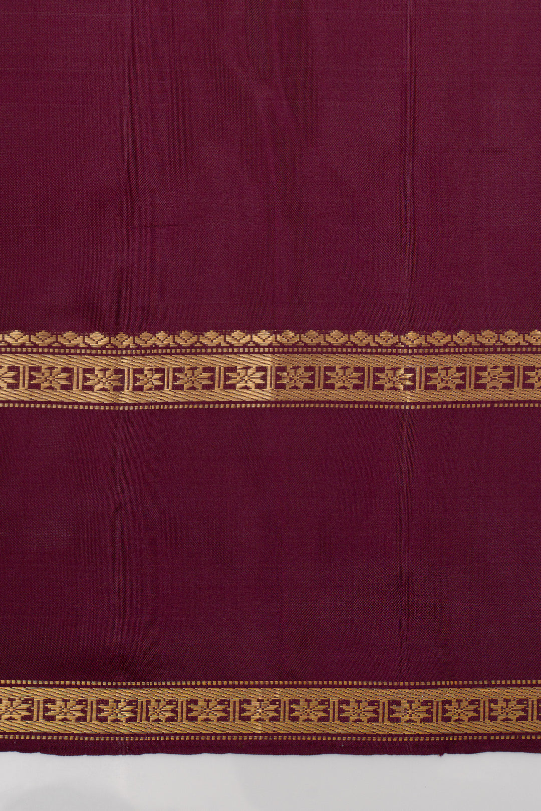 Purple rettai pettu pure soft silk saree