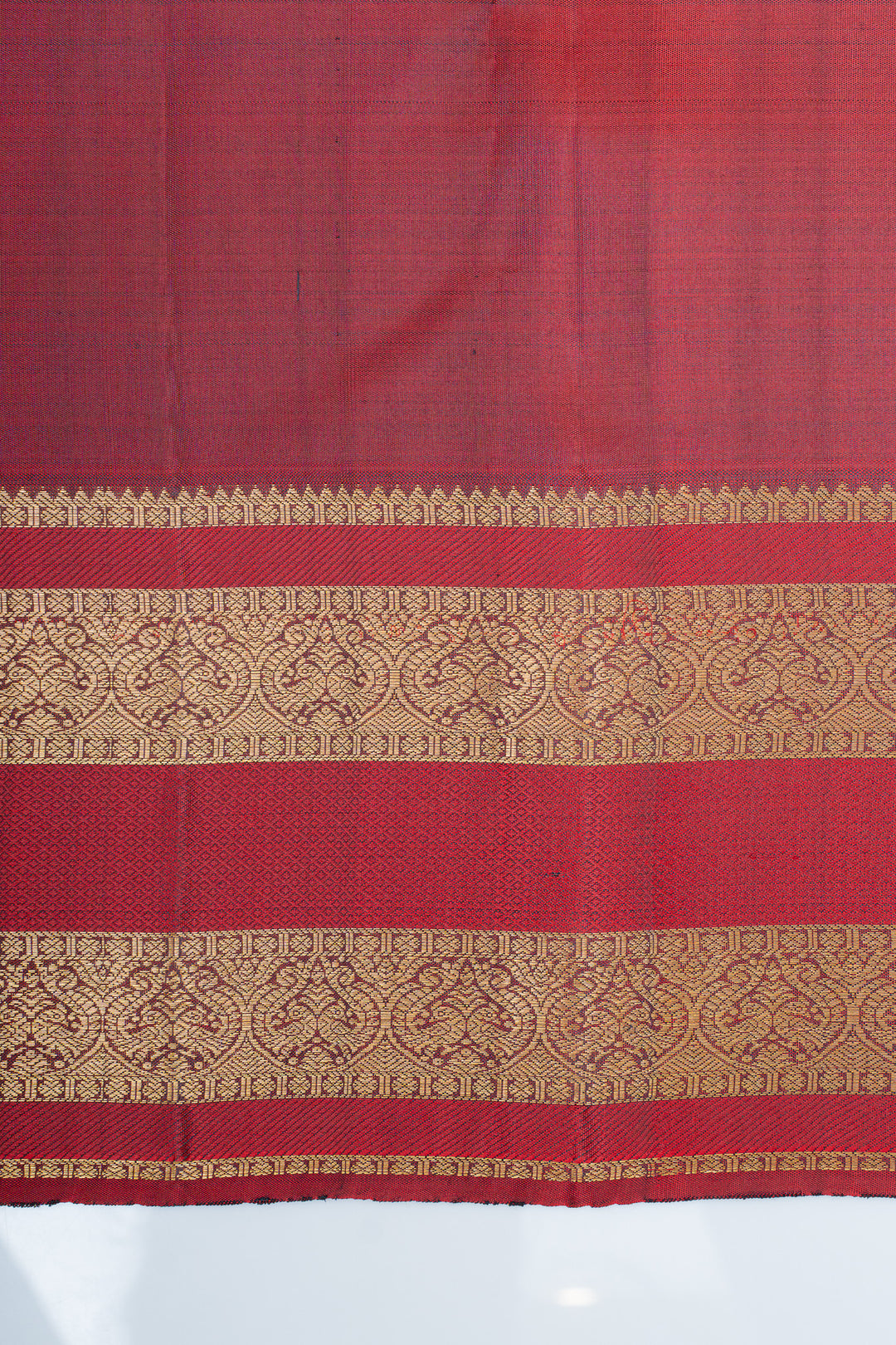 MS blue traditional pure kanchipuram silk saree