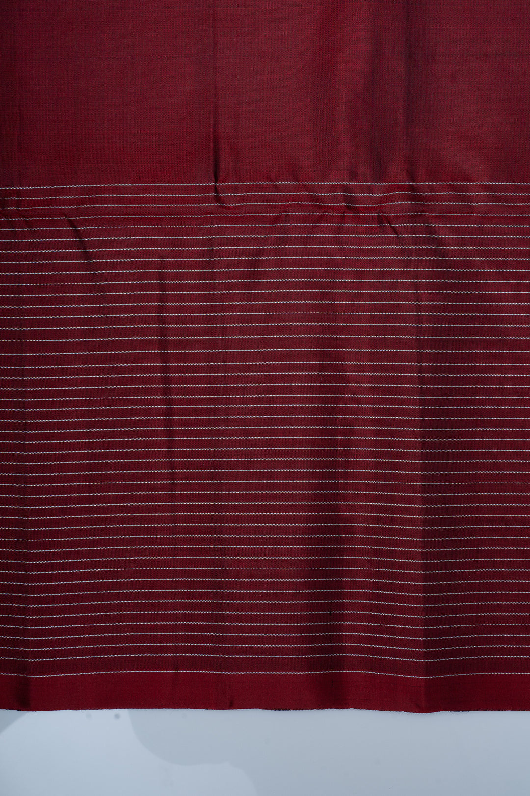 Maroon zari checks pure soft silk saree