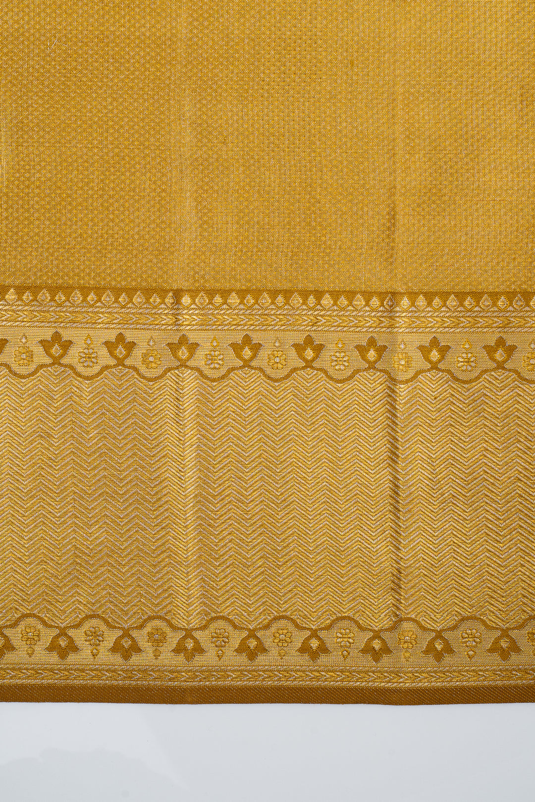 Gold minakari tissue pure kanchipuram silk saree