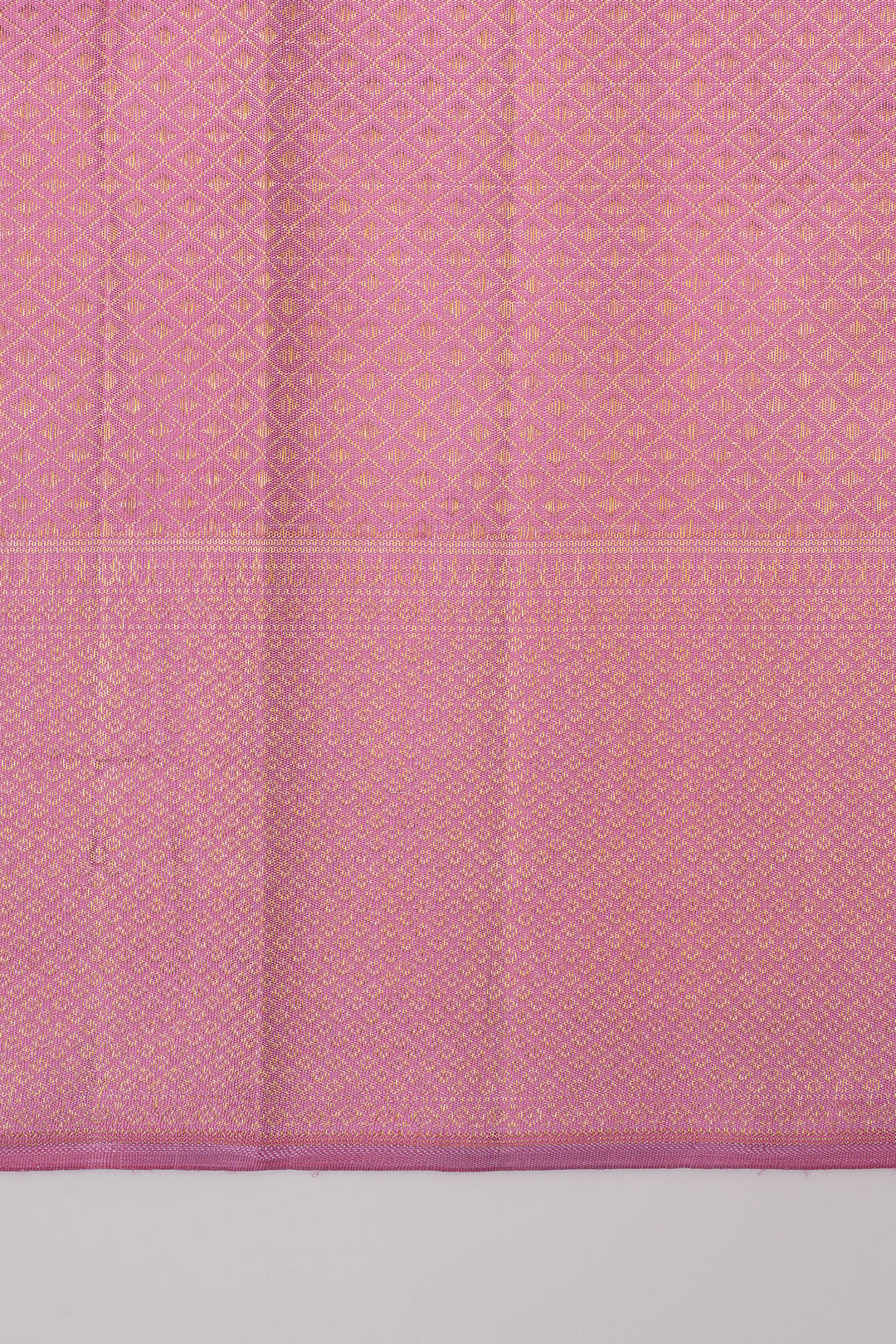 Baby pink paisley vanasingaram brocade pure kanchipuram silk saree