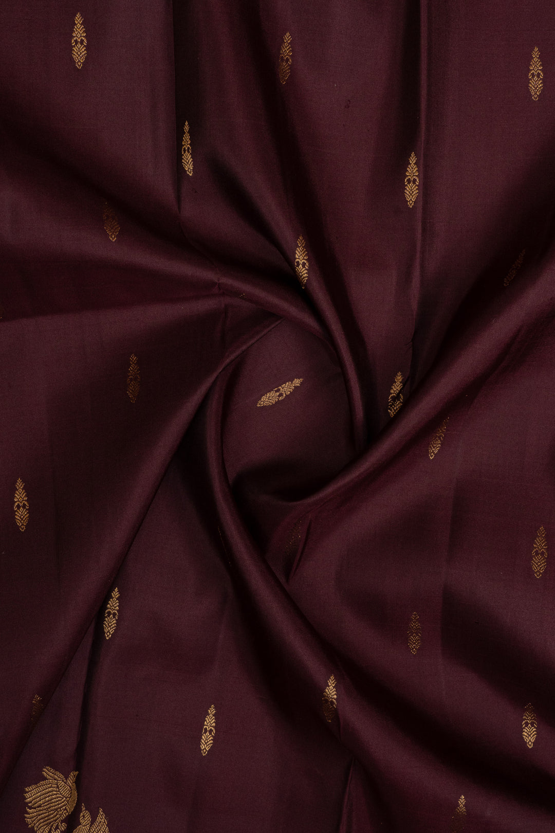 Dark Purple rettai pettu pure kanchipuram silk saree