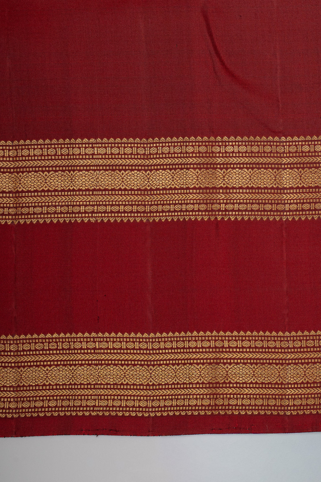 Dark Purple rettai pettu pure kanchipuram silk saree