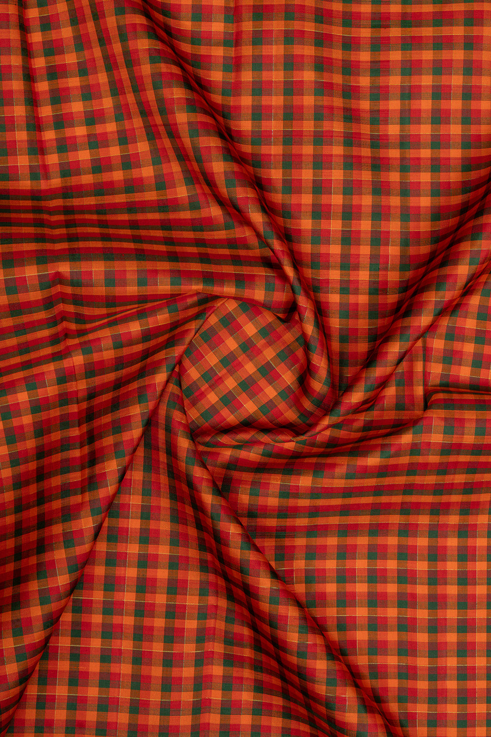Orange and purple Palum pazhamum varisaipettu pure kanchipuram silk saree