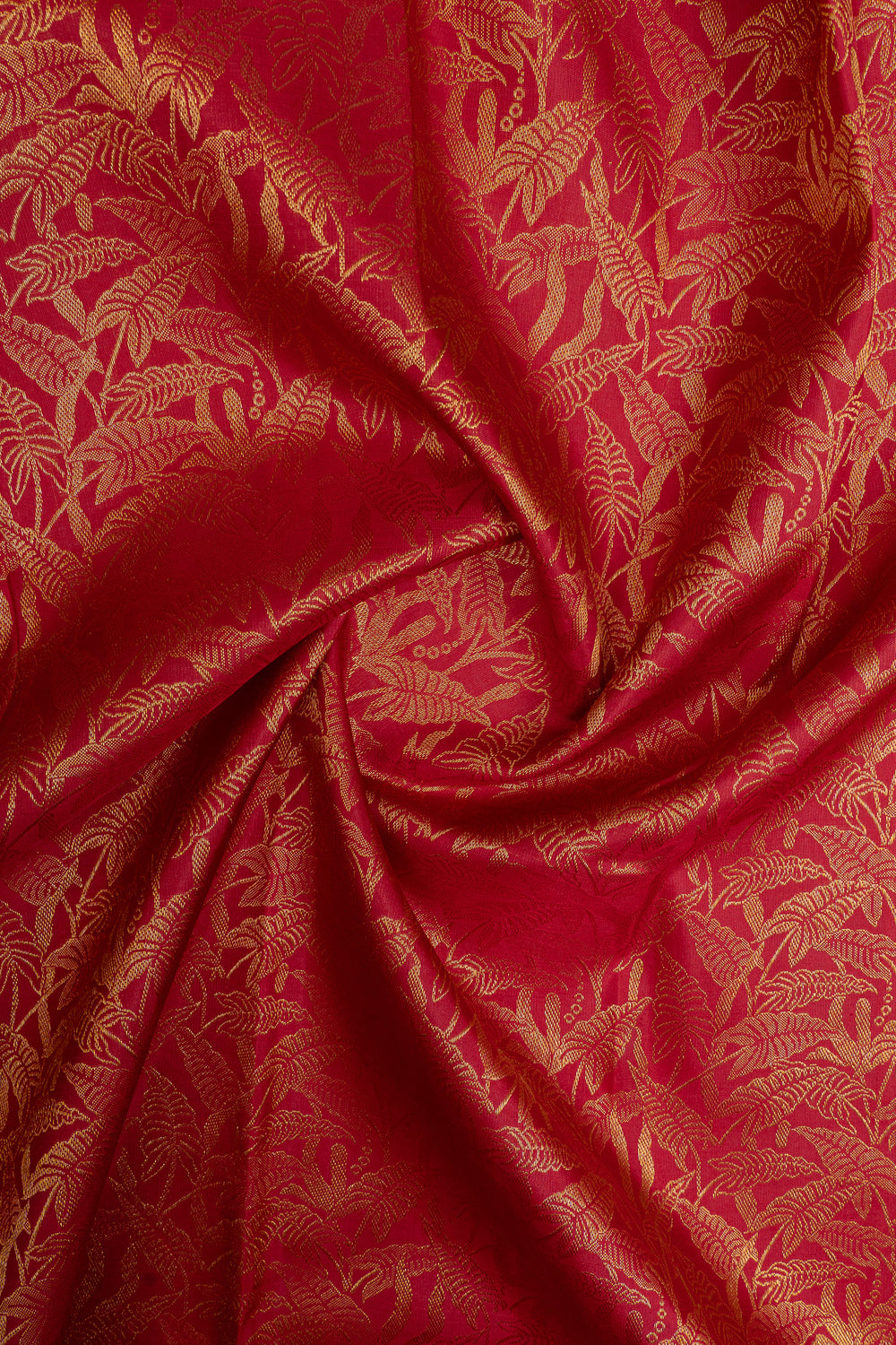 Red brocade pure kanchipuram silk saree