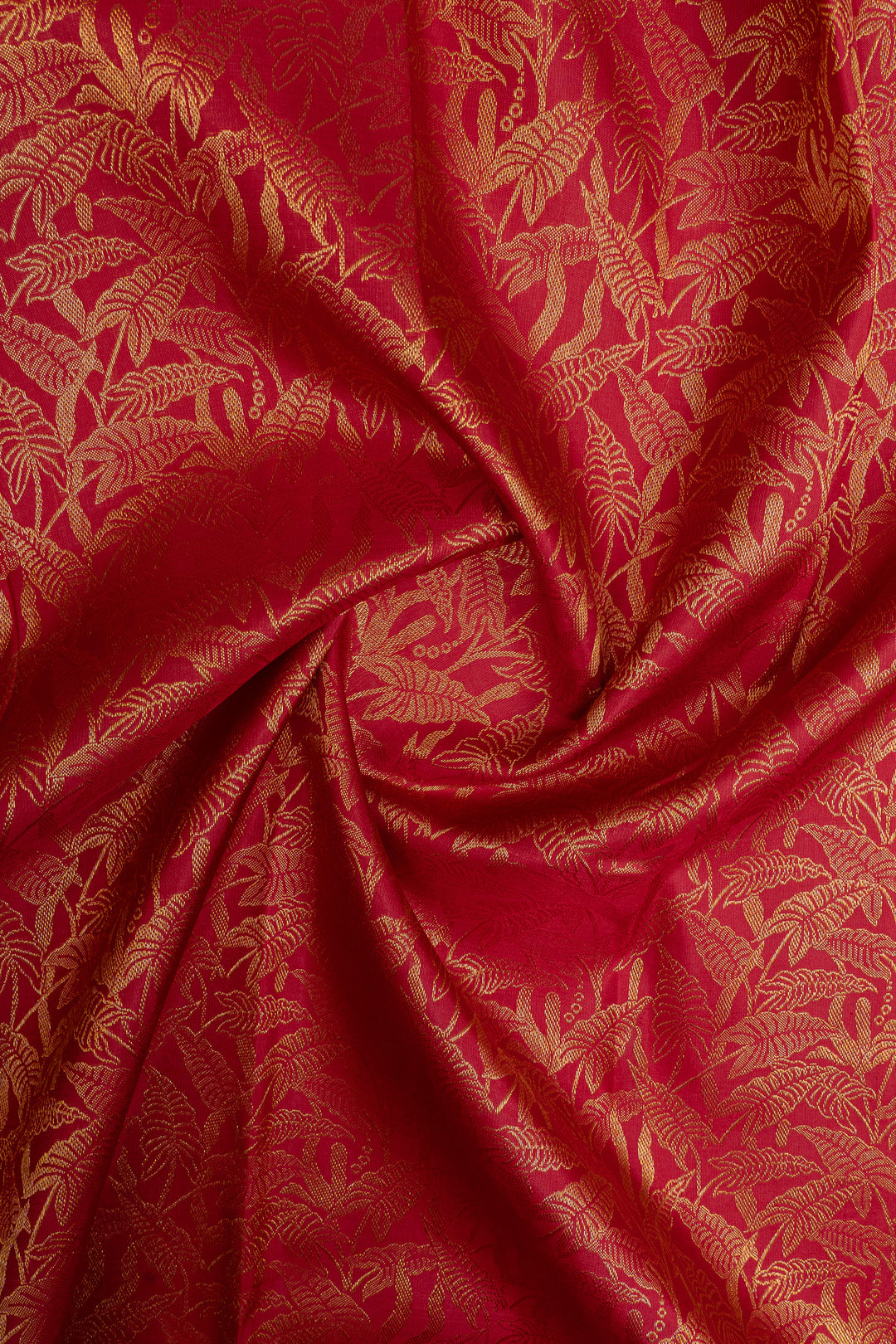 Red brocade pure kanchipuram silk saree