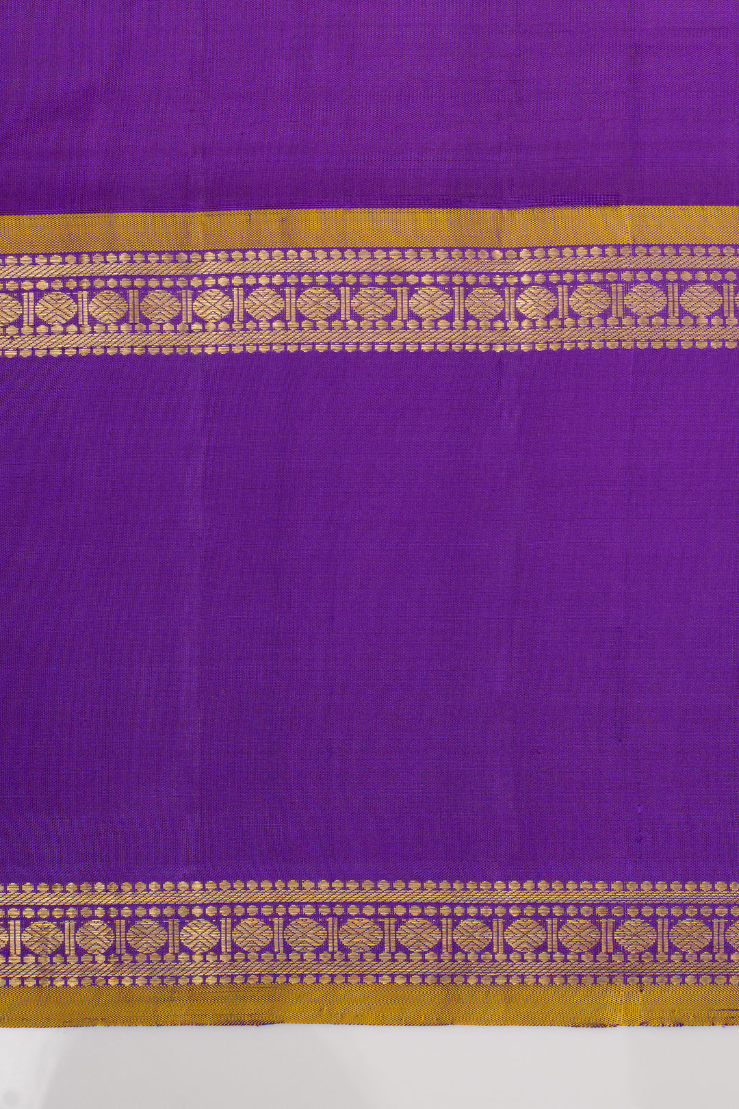 Teal Blue stripes pure kanchipuram silk saree