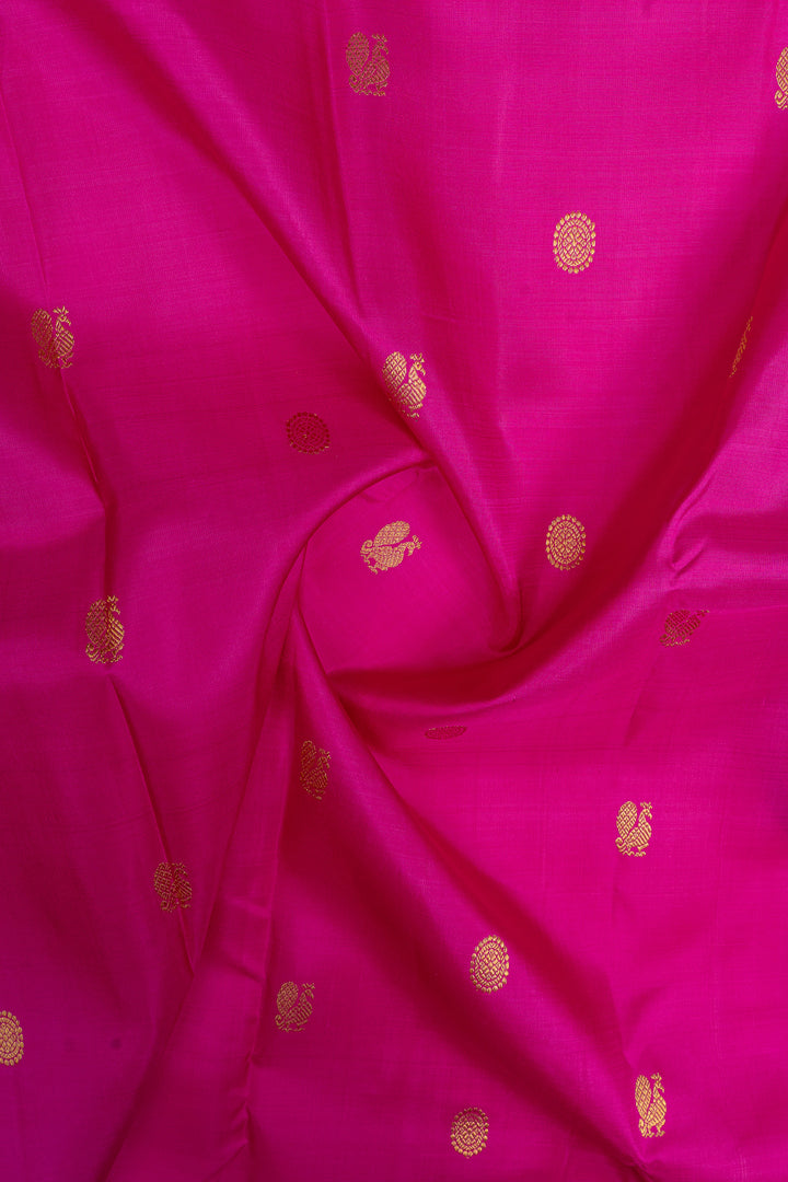 Magenta and purple traditional  pure kanchipuram silk saree