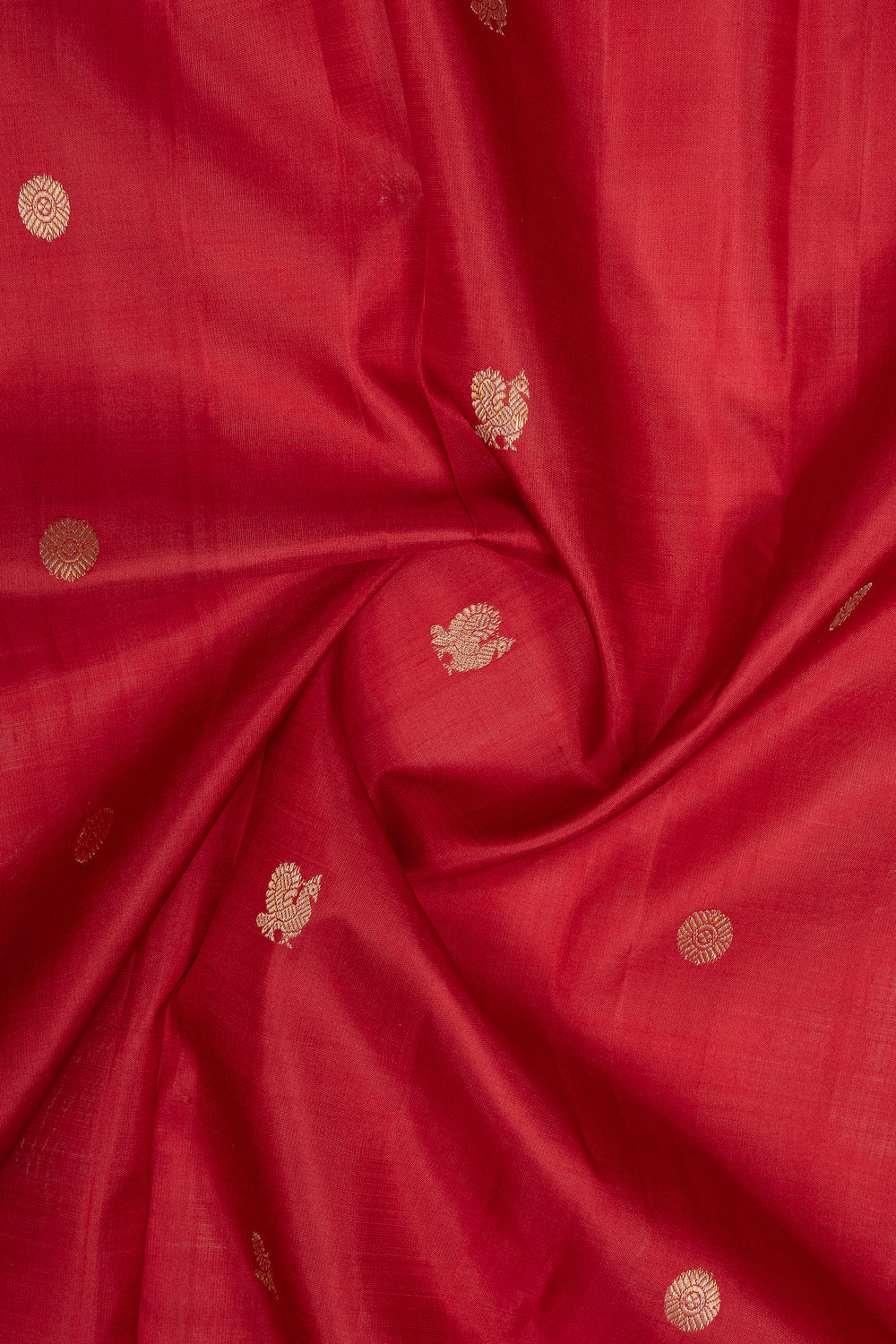 Red traditional pure kanchipuram silk saree