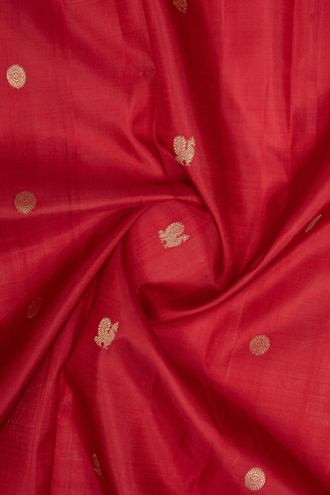 Red traditional pure kanchipuram silk saree