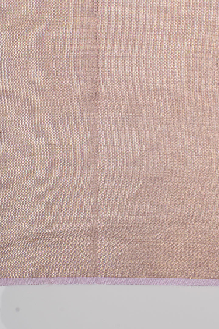 Silver and Lilac brocade pure kanchipuram silk saree